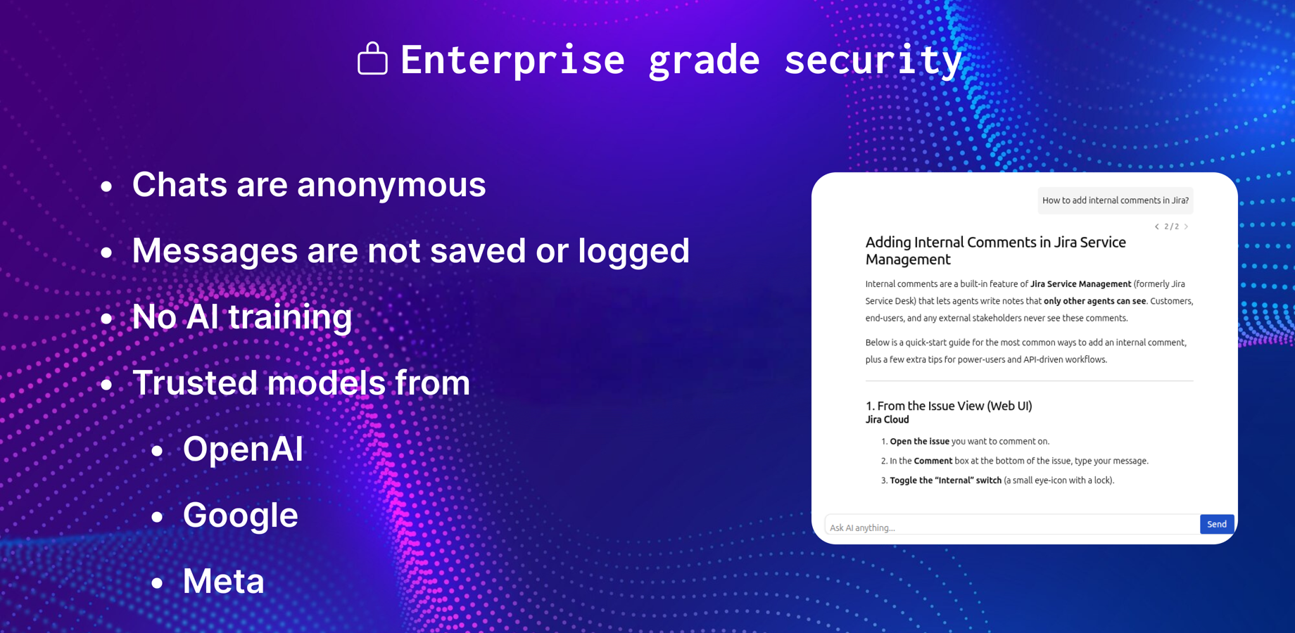 Enterprise Grade Security