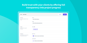 Build trust with your clients by offering full transparency into project progress