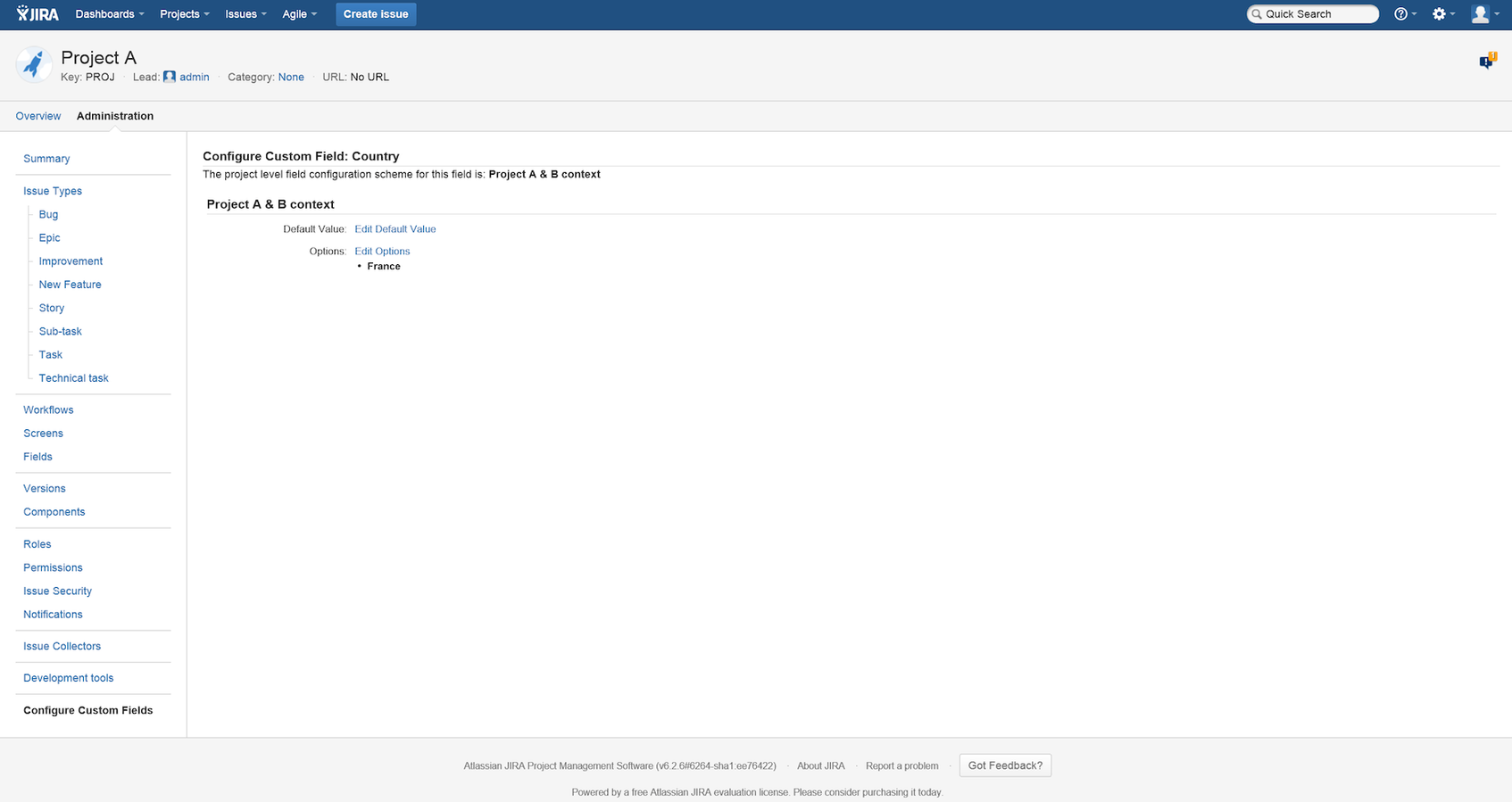 Configure