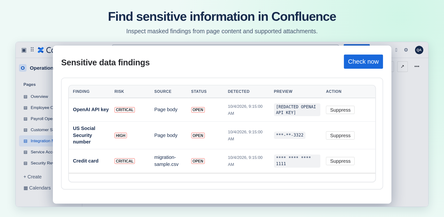 Review the scan results on any page, trigger a re-scan after you’ve fixed any issues