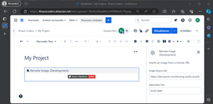 Add Remote Image Macro to your page and fill in a remote URL