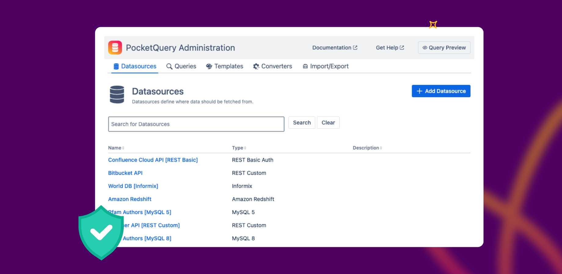 Only administrators can create and customize queries, ensuring your data remains secure
