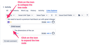 Interactive depth mode to trace the links at any depth