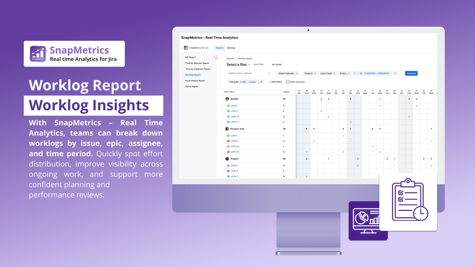 Track Jira issue activity as it happens.