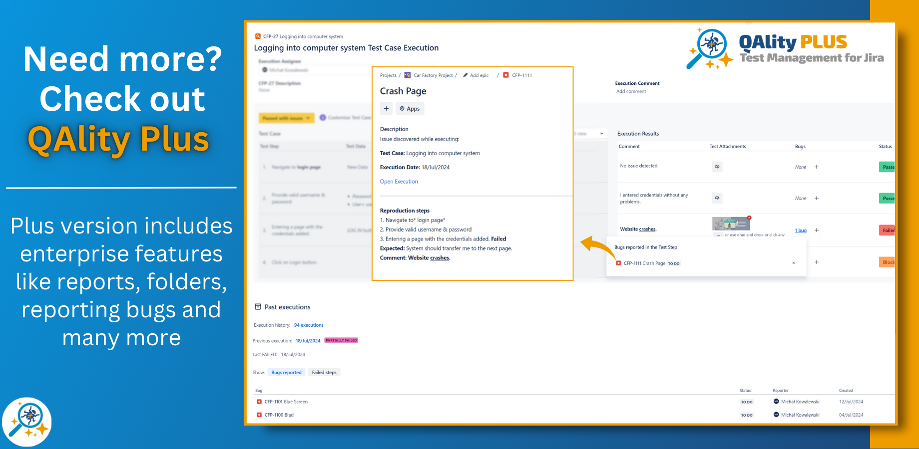 Check out QAlity Plus for enterprise features!