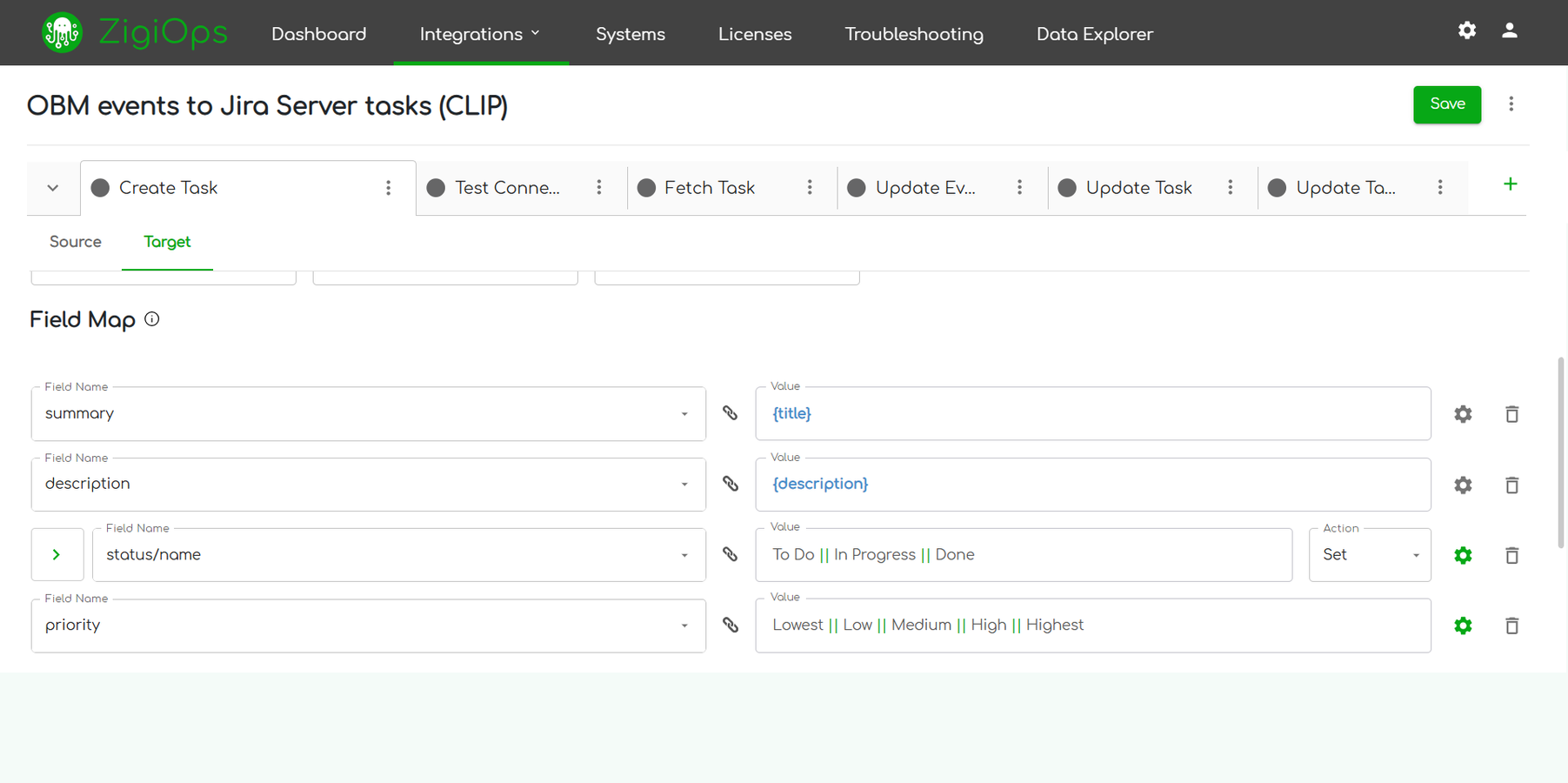 ZigiOps - Advanced Data Mappings