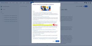 A table of results will display articles from the Online Community with a hyper linked title to go to the article in question and a snippet of text from the article relevant to your search.