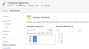 Select multiple versions and add it to a required place in a hierarchy with one move