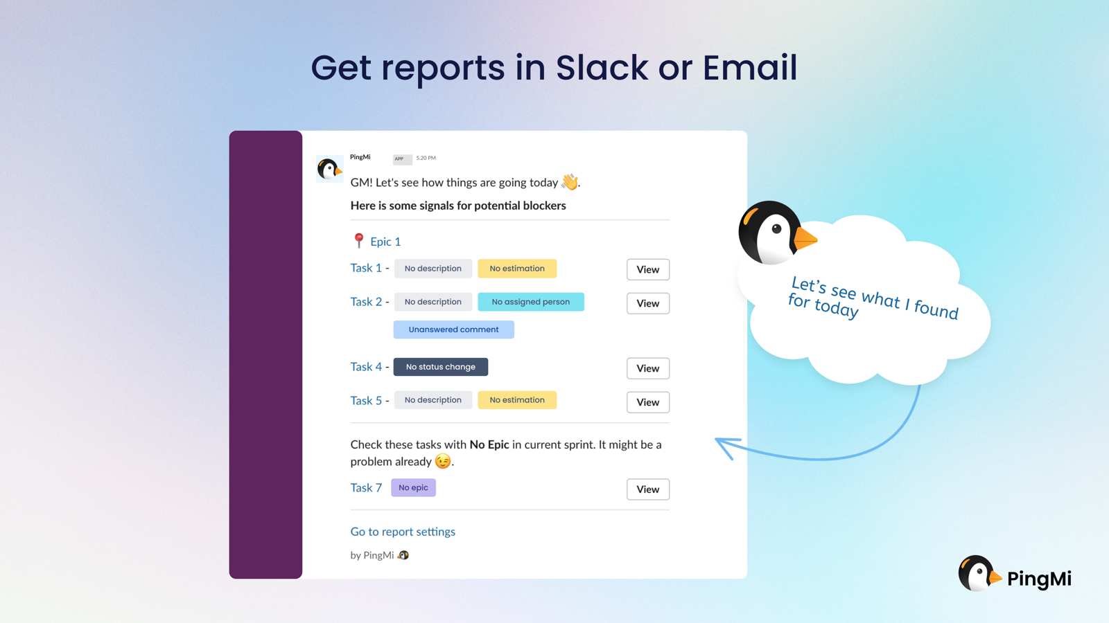 Follow the signals to improve the workflow