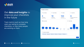 Get statistics of your checklists and templates