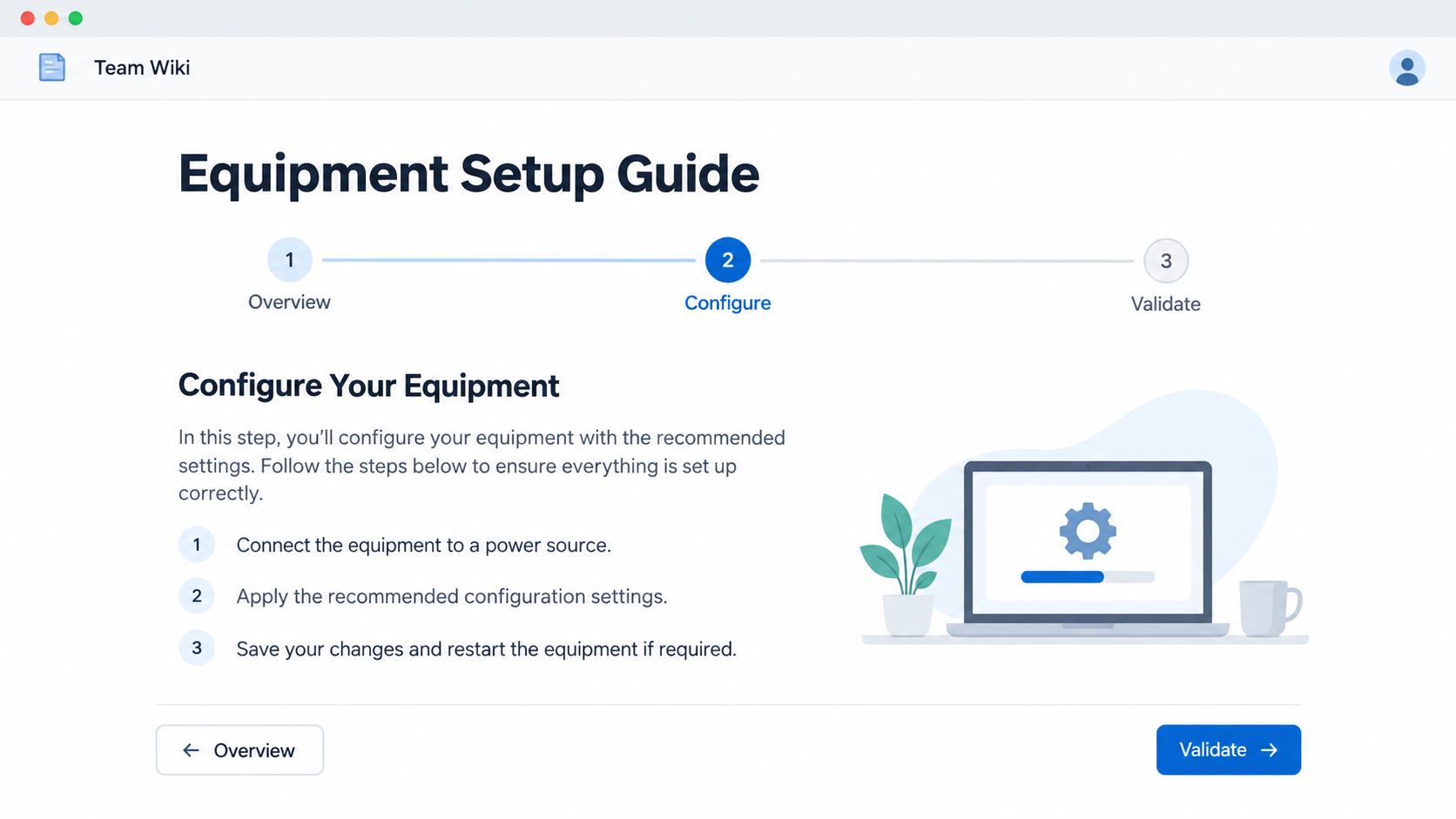 Guide pages are connected with a shared Guide ID and can be placed in a specific sequence.