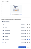 Create custom asset attributes for each inventory type. Attributes can be text, numbers, dropdown, attachments, and more.