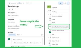 Select Single issue migrate