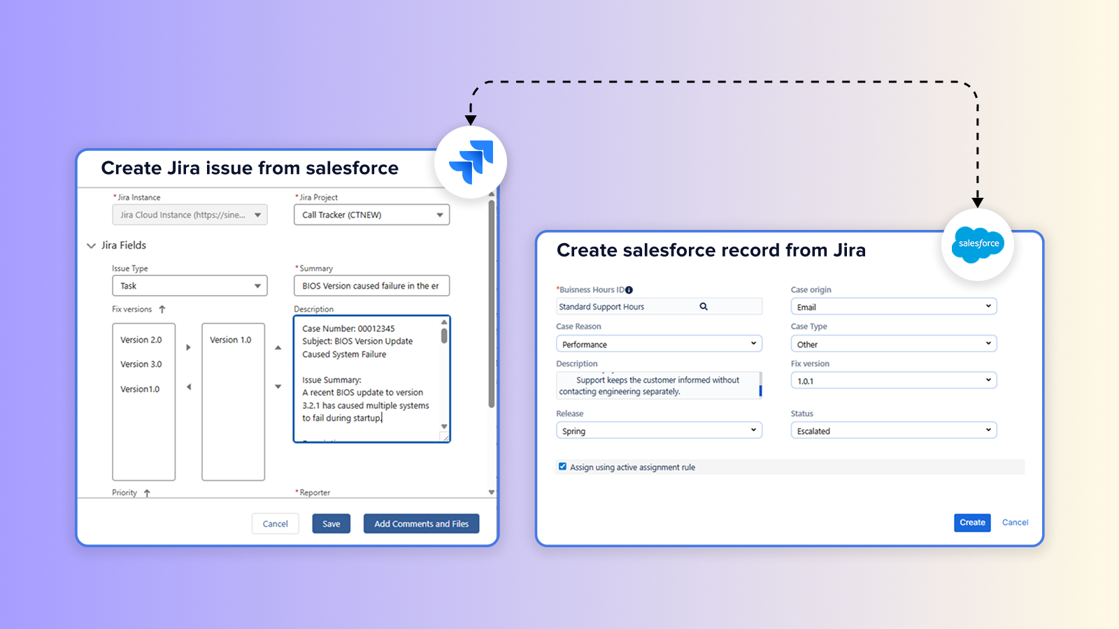 Create and Track Work Items Across Salesforce and Jira