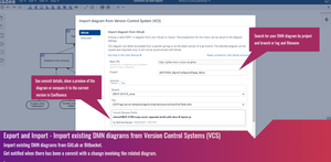 Version Control System - integrate with GitLab or Bitbucket and import your DMN models from remote