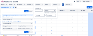 Search for time spent during a wide date range