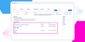 Detailed information about issues and related comments.