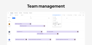 Visualize cross-team collaboration on the timeline to track responsibilities and monitor progress toward shared goals, ensuring alignment and smoother workflows.