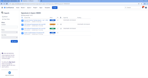 Signature Search by System, Space, User with filters