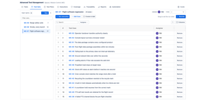 A Test Set holds a reusable suite. The order of the list is the order the cases run in, and Reorder drops the whole set onto one page with drag handles so you can change it.