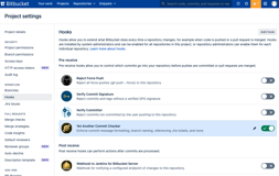 YACC can be enabled as a pre-receive hook on a repository level.