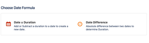 Choose from two date calculations. For example. Subtract original estimate field from Due Date field to estimate when work should start.