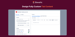 Create your own tab navigation that can be a mix of the following options. Enter your own tab content (text, images, status, panels, etc.) the way you are used to in the Confluence Cloud editor.