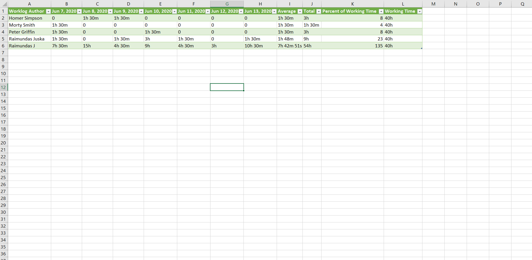 Print or export report to CSV