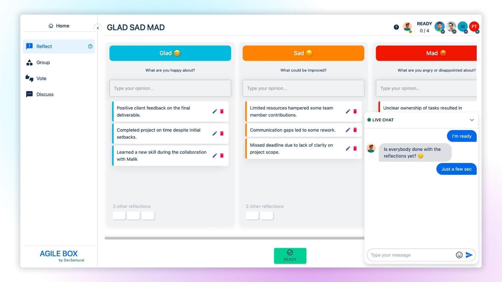 Agile retrospectives meetings