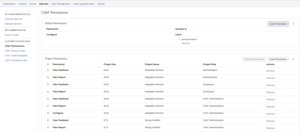 CSAT Permissions screen