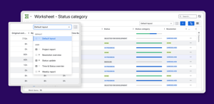 With the layouts in the Worksheet you can create reporting templates to export whenever you need.