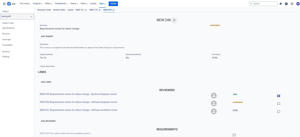 Create requirements reviews and assign reviewers, add requirements and trace review status and comments from reviewers