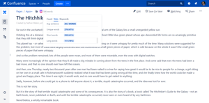 Extensive text analytics: unique word count and length totals