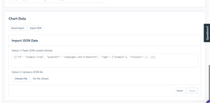 Full import / export capability for data backup and recovery