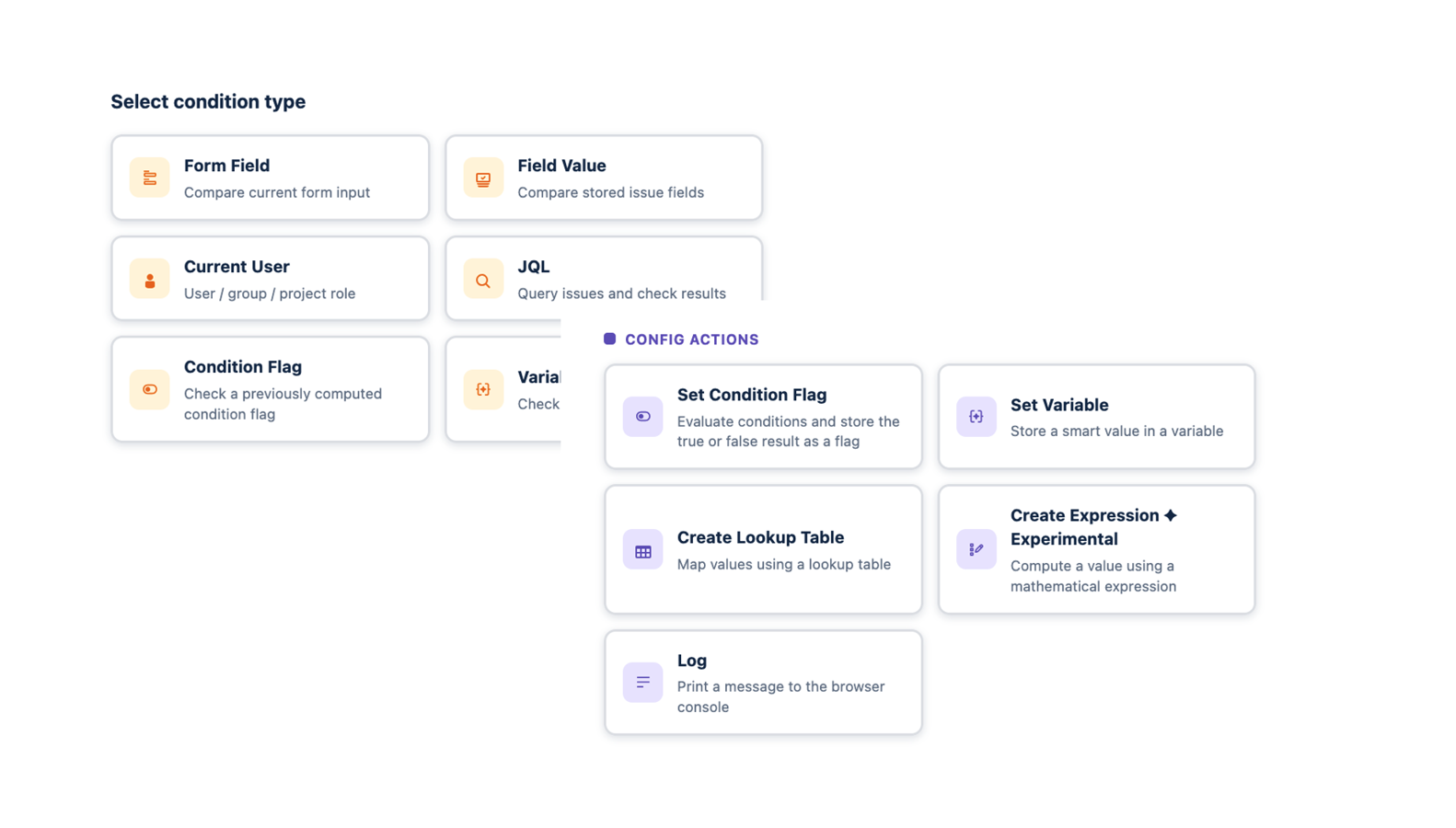 Build advanced field logic with conditions, branches, smart values, and JQL