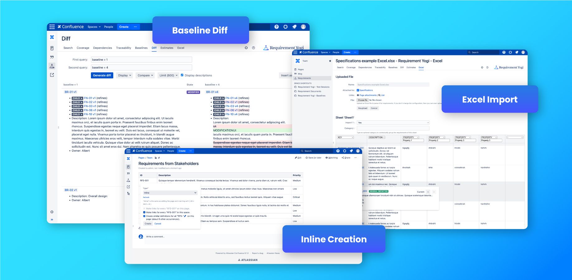 Freeze your requirements into Baselines, check differences.