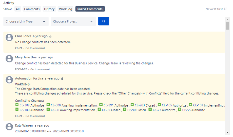Easily View Comments from Linked Issues