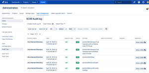 Audit log