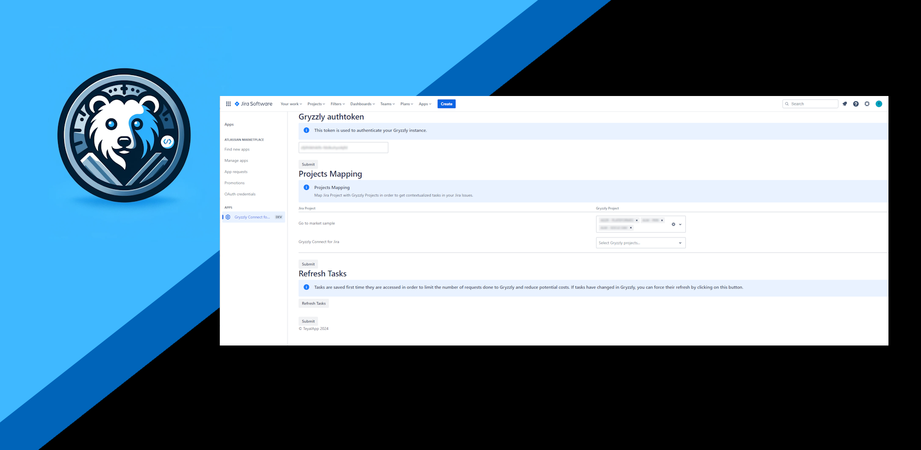 ​Map your Jira projects with your Gryzzly projects