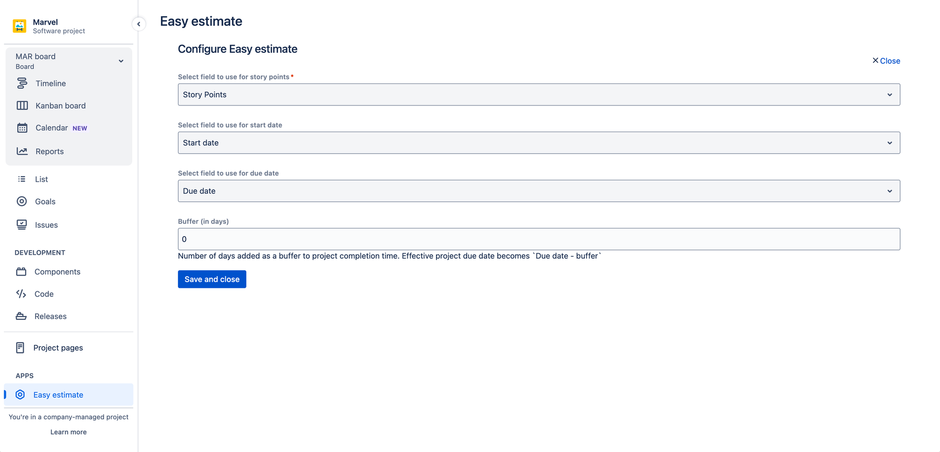 Easy configuration to setup