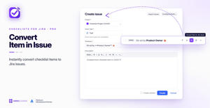 Checklists are a lightweight alternative to subtasks. For those times when you decide that you do need a separate Jira issue, you can convert a checklist item in a single click.