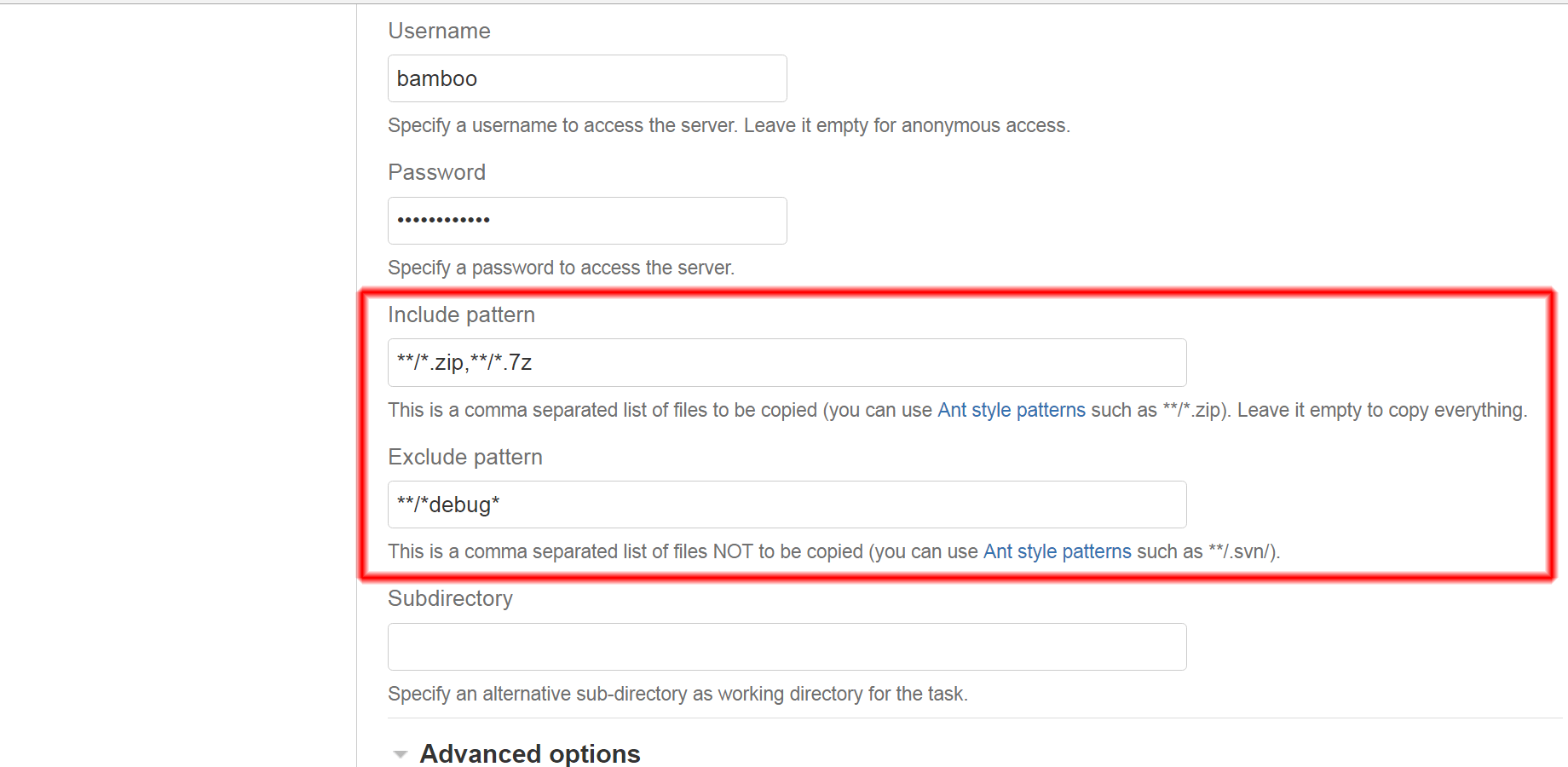 Use Ant patterns to precisely control which files to copy.