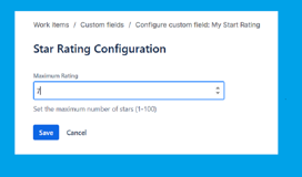 Star Rating configuration