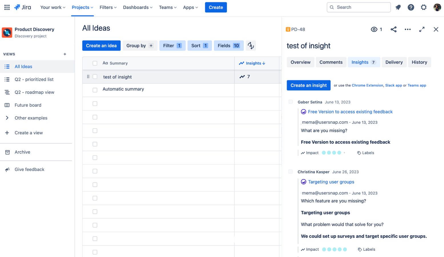 Scale feedback collection and impact