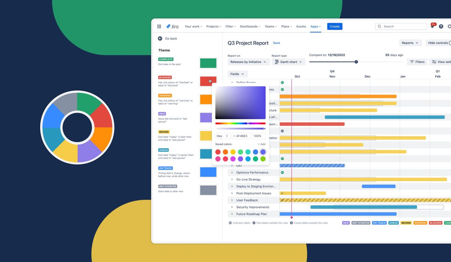 Changing the report colors