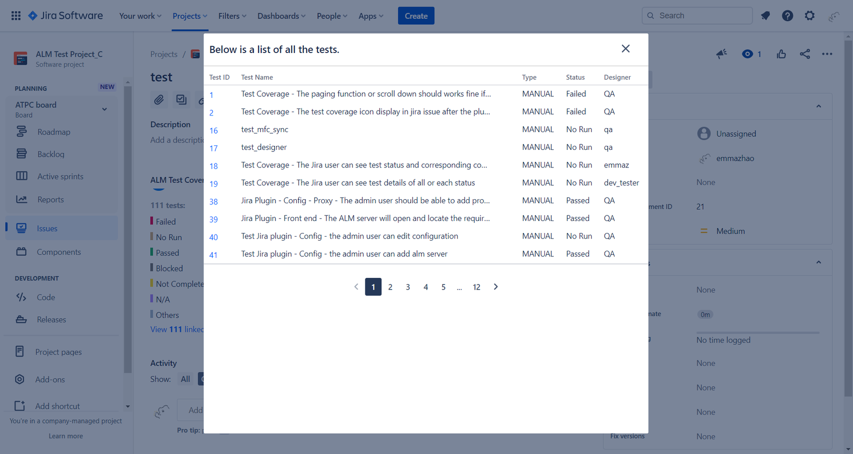 Tests Detail