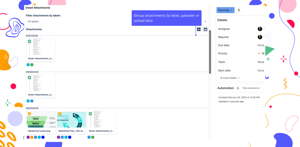 Quickly see the recently uploaded attachments and the latest document revisions