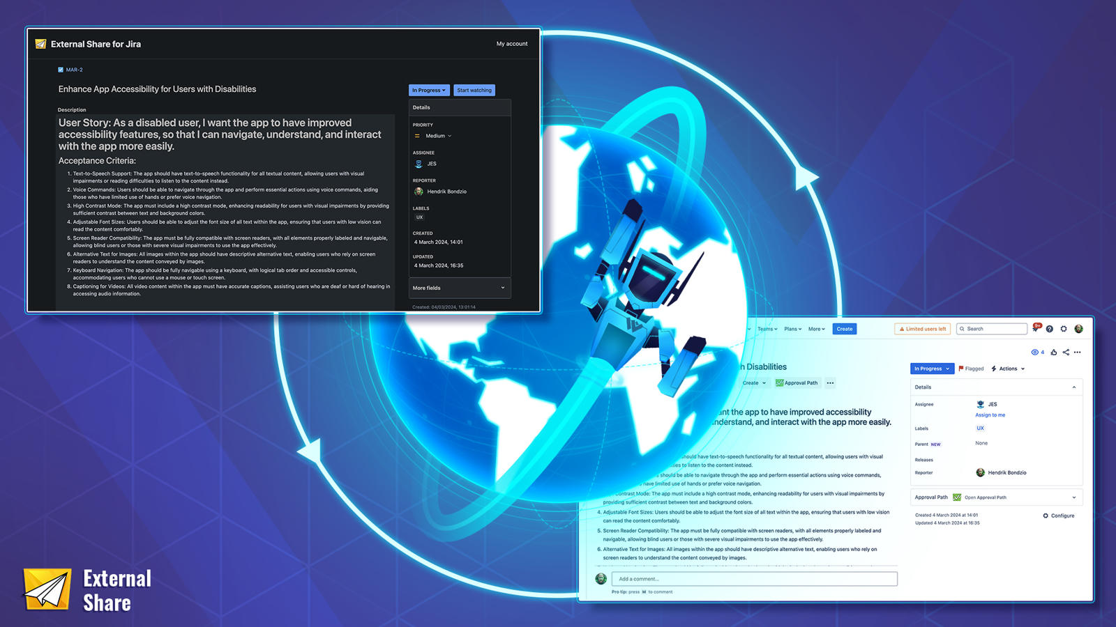 Connect your teams, share in real-time