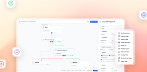 Build custom Confluence workflows with an intuitive drag-and-drop editor. Define approval stages, set conditions, and create processes that match your organization's needs – no coding required.