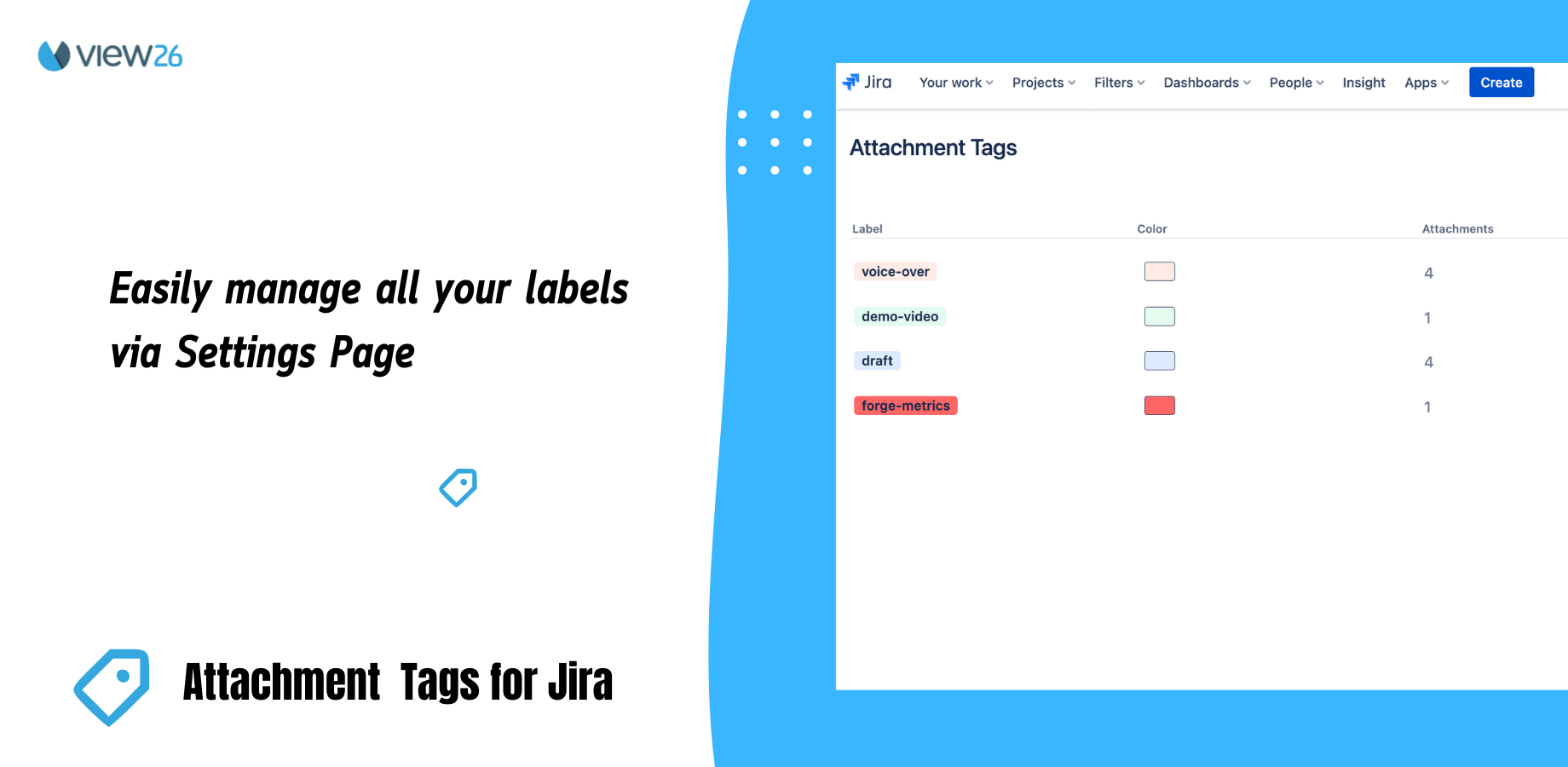 Easily manage all your labels via Settings Page